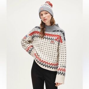 NWT J.Crew US Ski & Snowboard Fair Isle Rollneck sweater in vintage wool